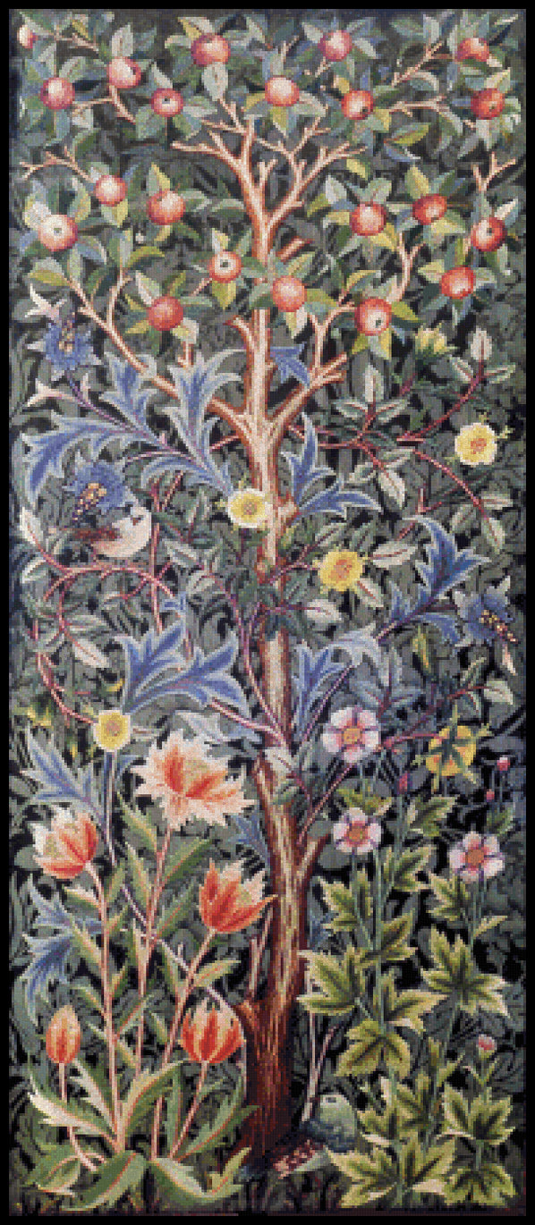 Apple - John Henry Dearle Cross Stitch Pattern