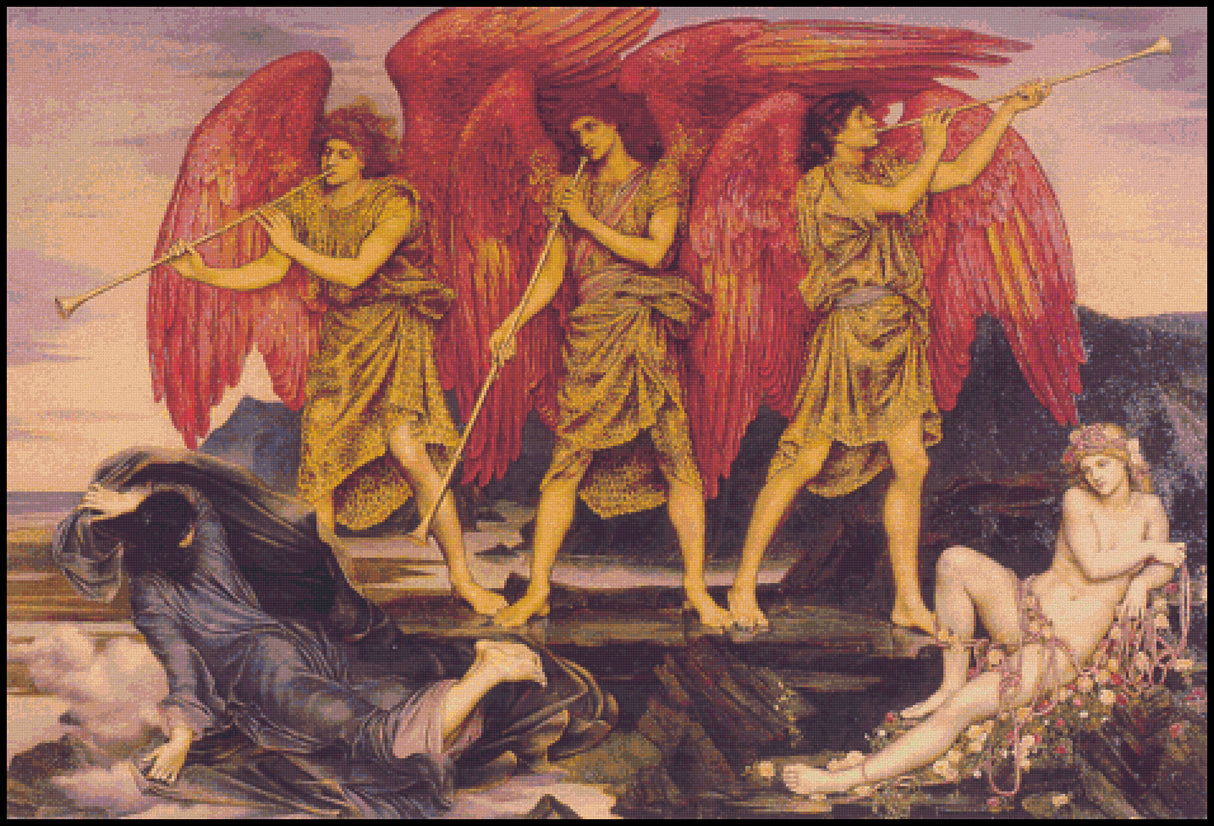 Dawn Evelyn De Morgan Cross Stitch Pattern