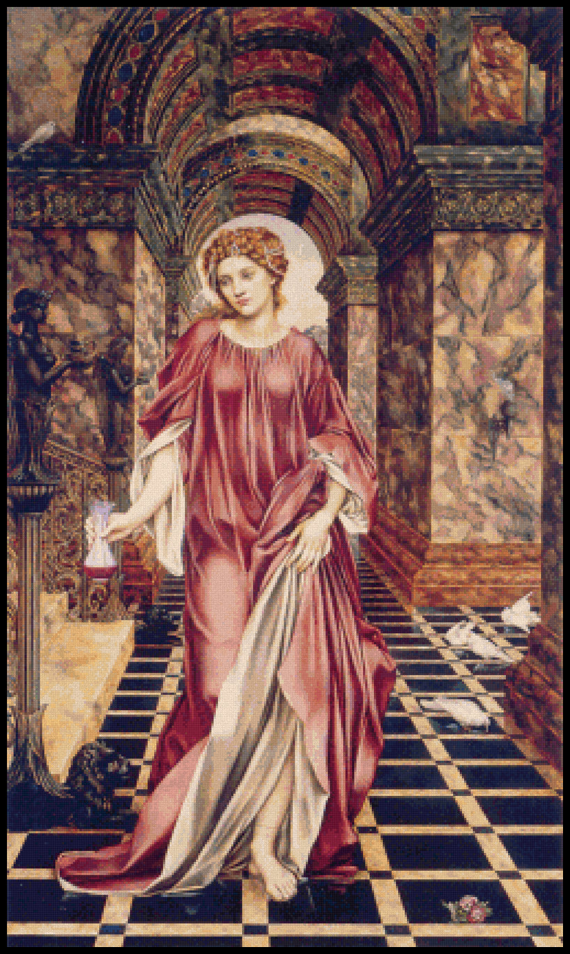 Medea Evelyn De Morgan Cross Stitch Pattern