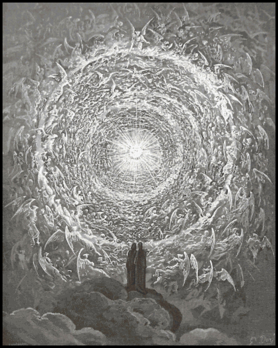 The Empyrean Gustave Dore Cross Stitch Pattern