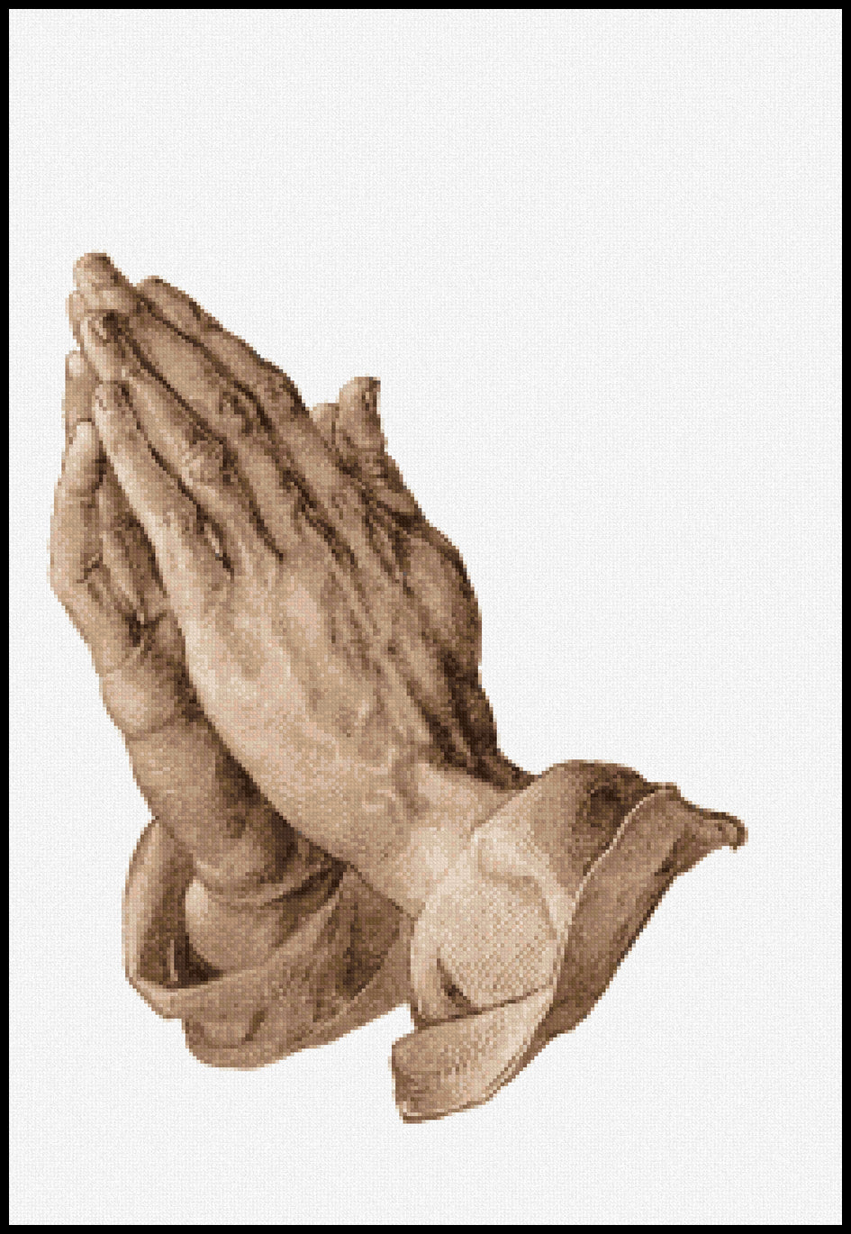 Praying Hands Albrecht Durer Cross Stitch Pattern