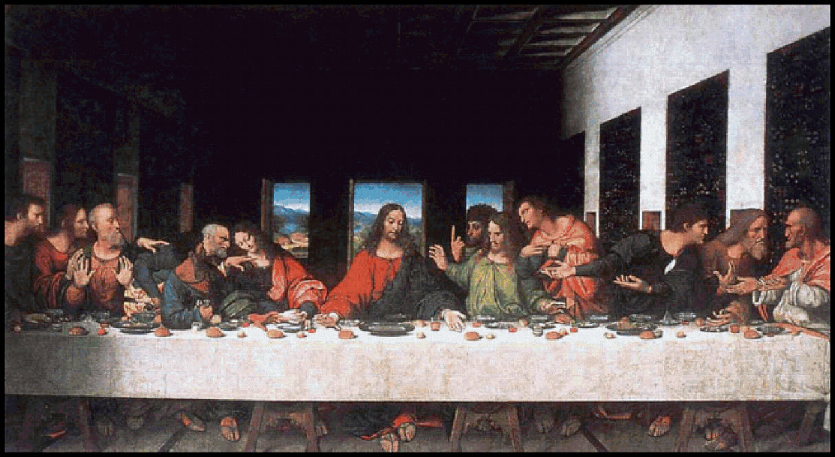 The Last Supper Leonardo da Vinci Cross Stitch Pattern