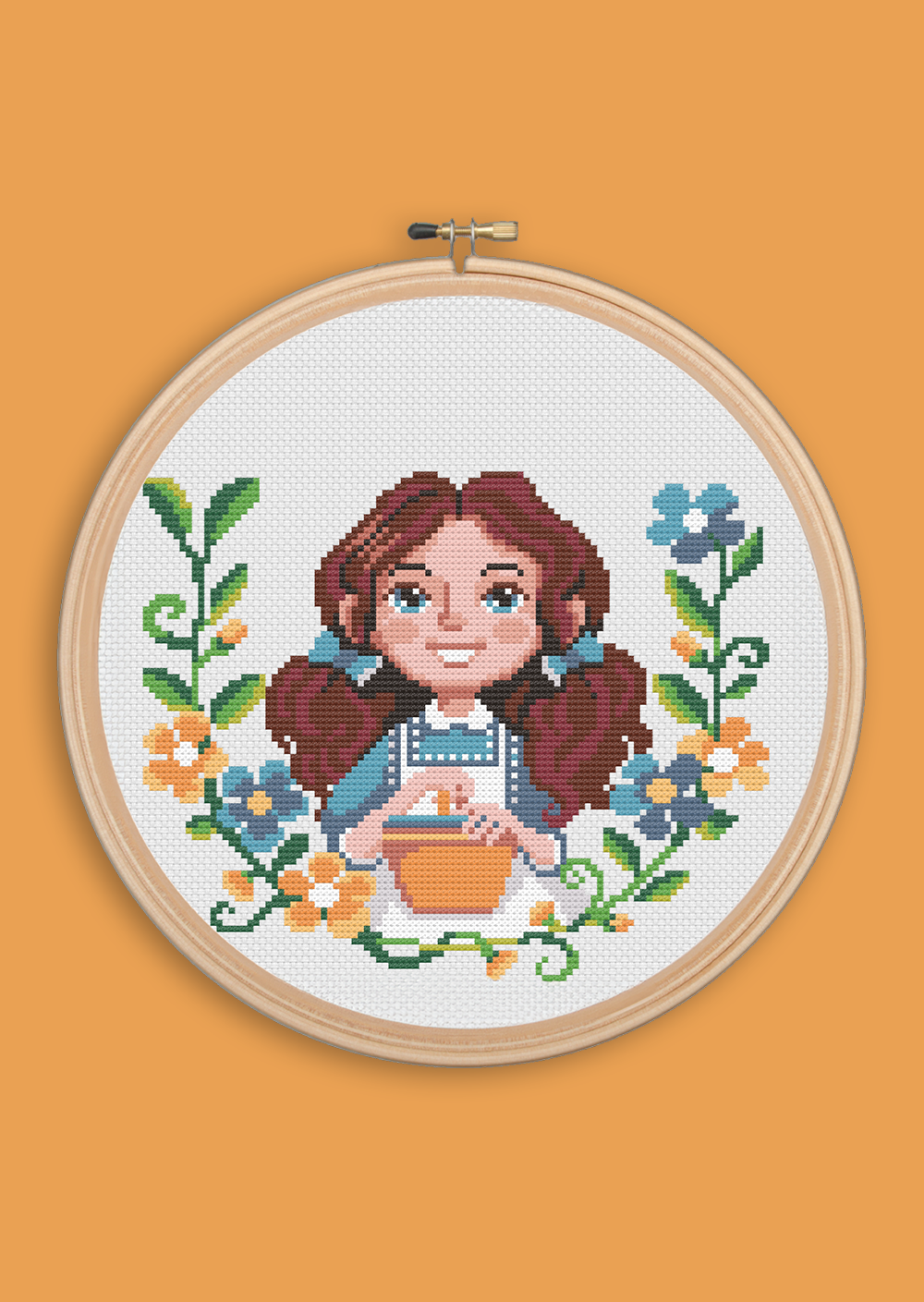 Dorothy The Wizard of Oz Cross Stitch Pattern