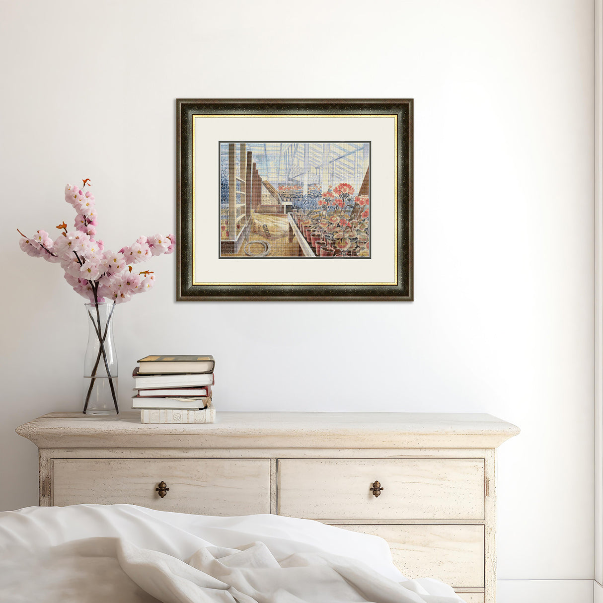 Geraniums and Carnations Cross Stitch Pattern