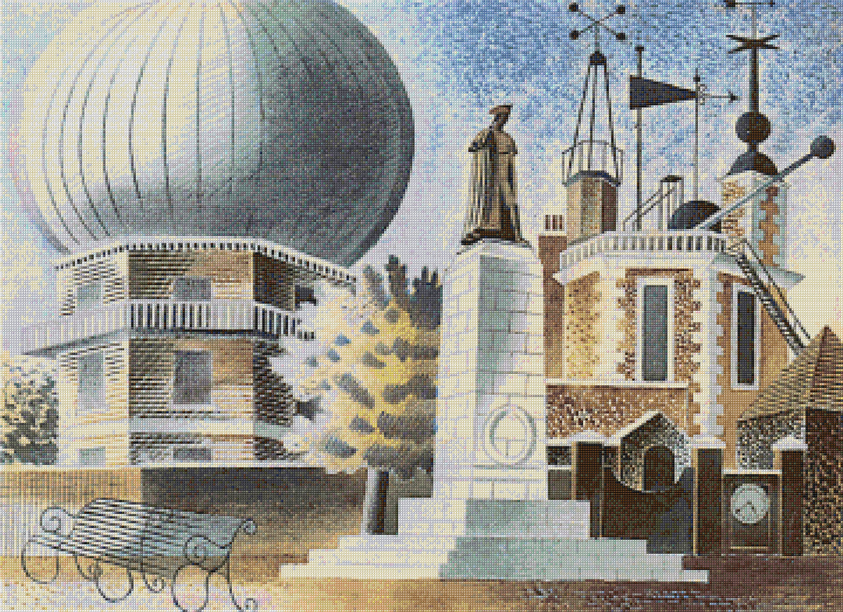 Greenwich Observatory Cross Stitch Pattern