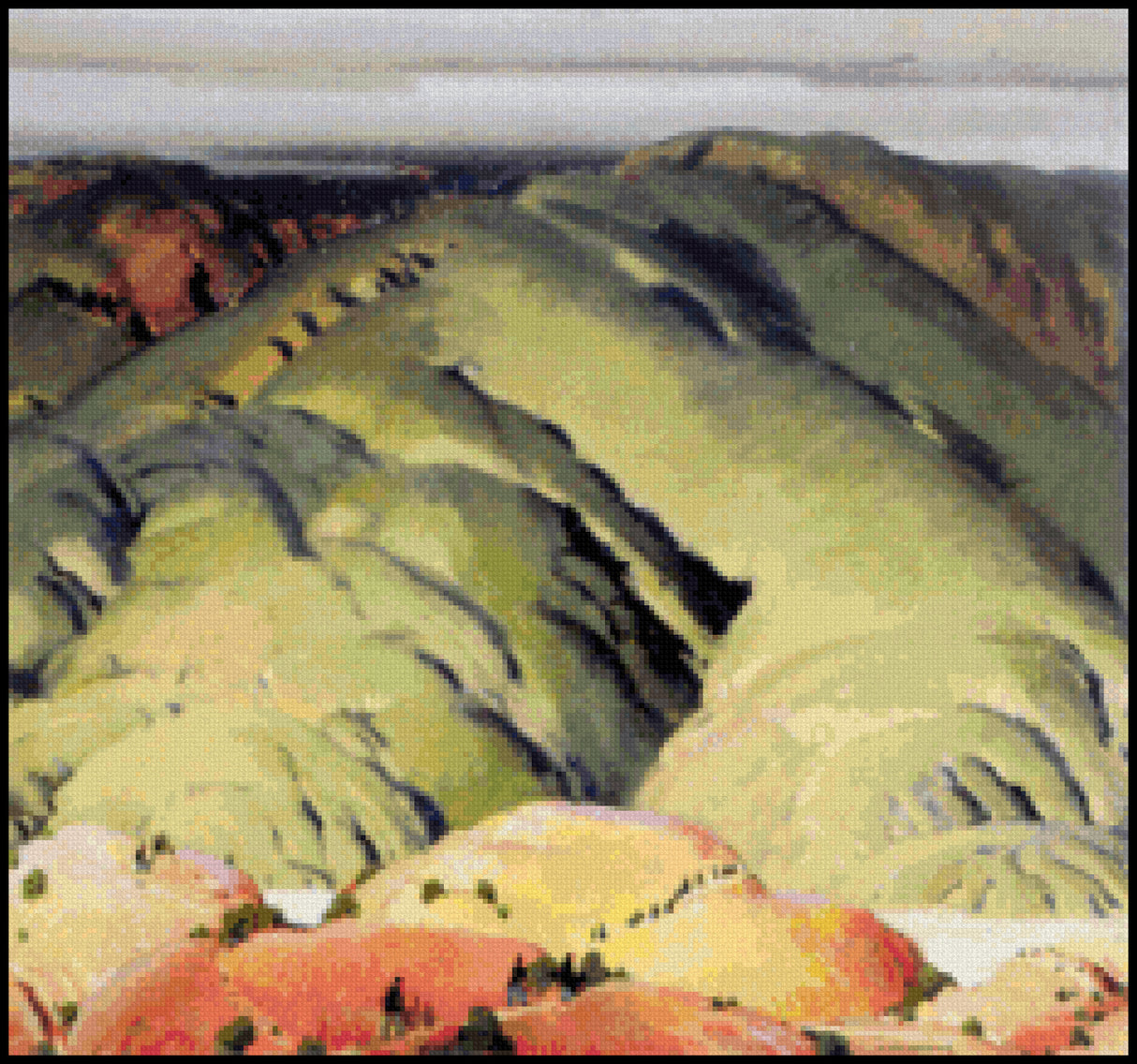 Mountain Forms #2 Victor Higgins Cross Stitch Pattern