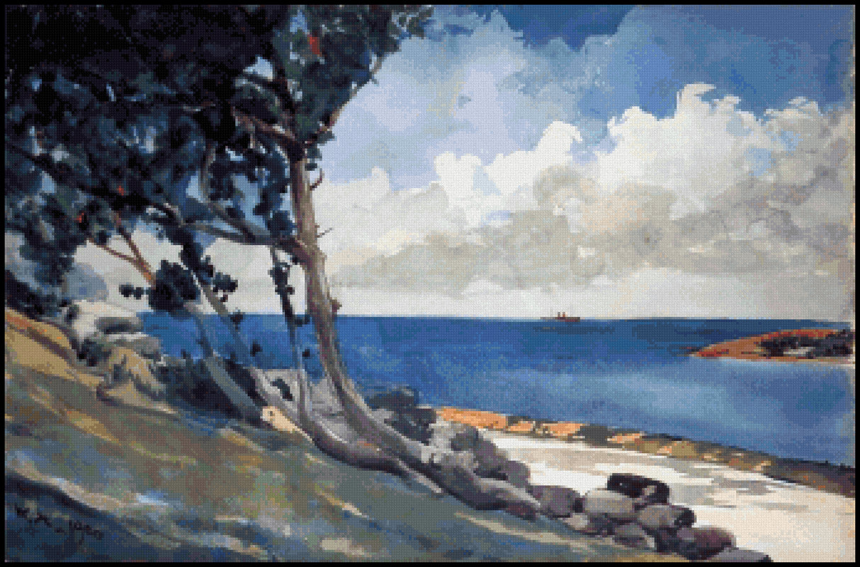 North Road Bermuda Winslow Homer Cross Stitch Pattern