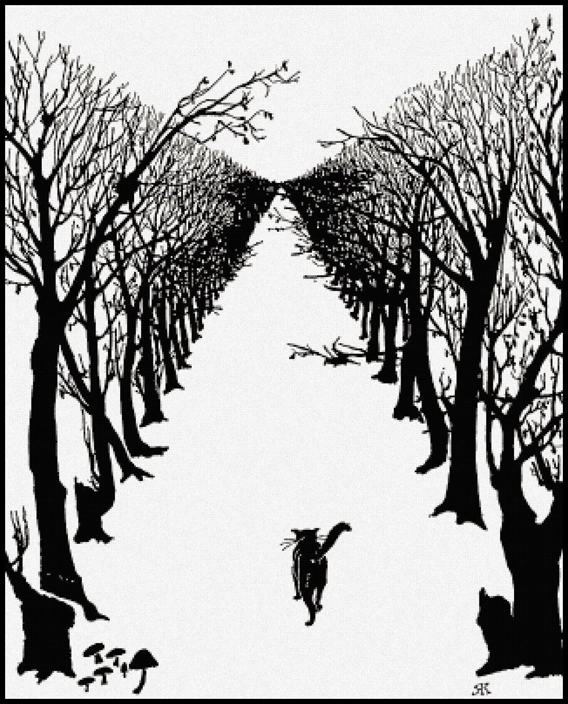 The Cat That Walked By Himself Rudyard Kipling Cross Stitch Pattern