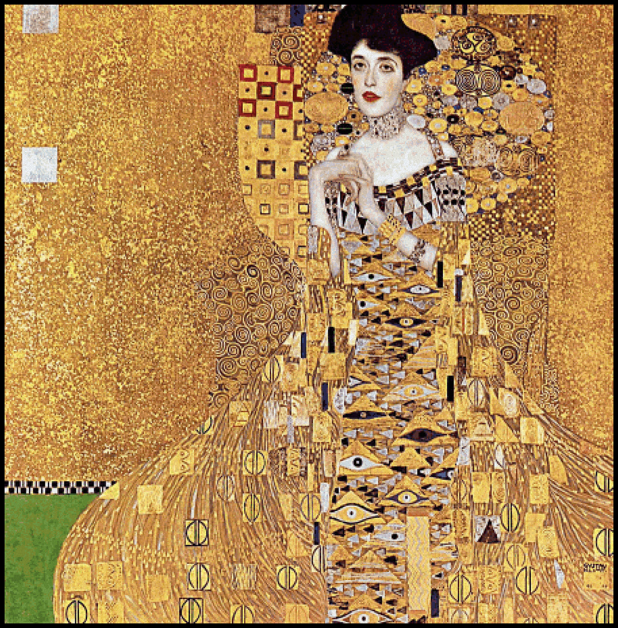Portrait of Adele Bloch-Bauer I Gustav Klimt Cross Stitch Pattern