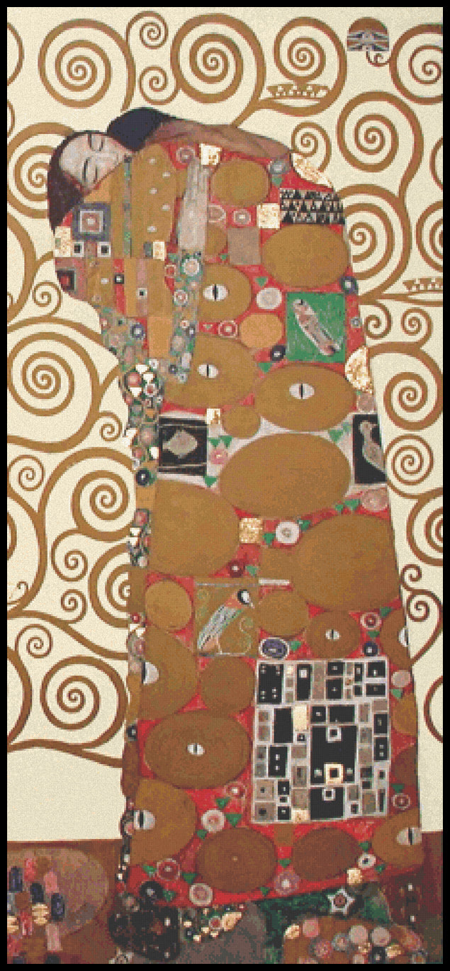 Fulfillment Gustav Klimt Cross Stitch Pattern