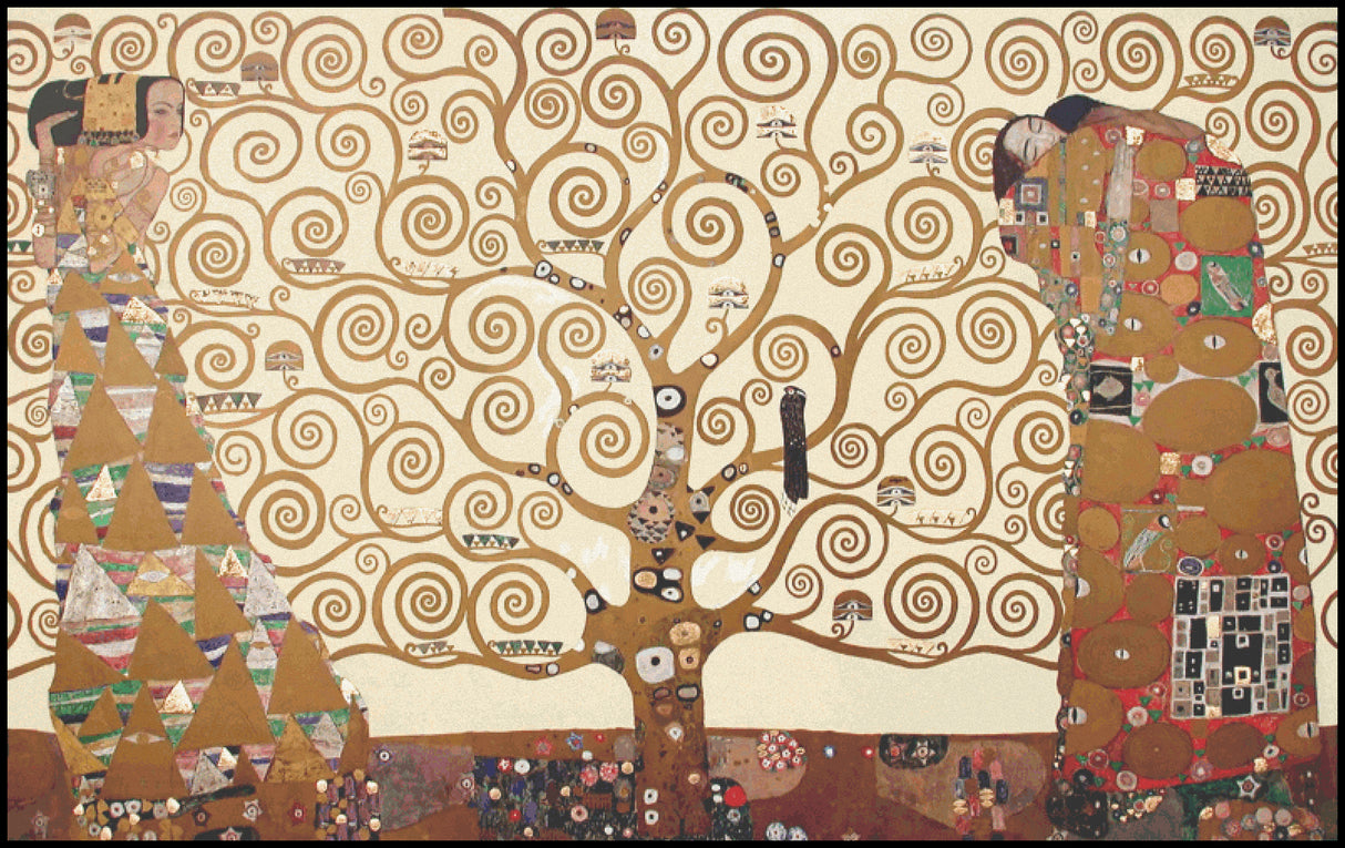 The Tree of Life Gustav Klimt Cross Stitch Pattern