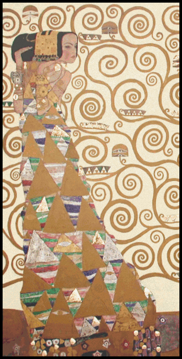 Expectation Gustav Klimt Cross Stitch Pattern