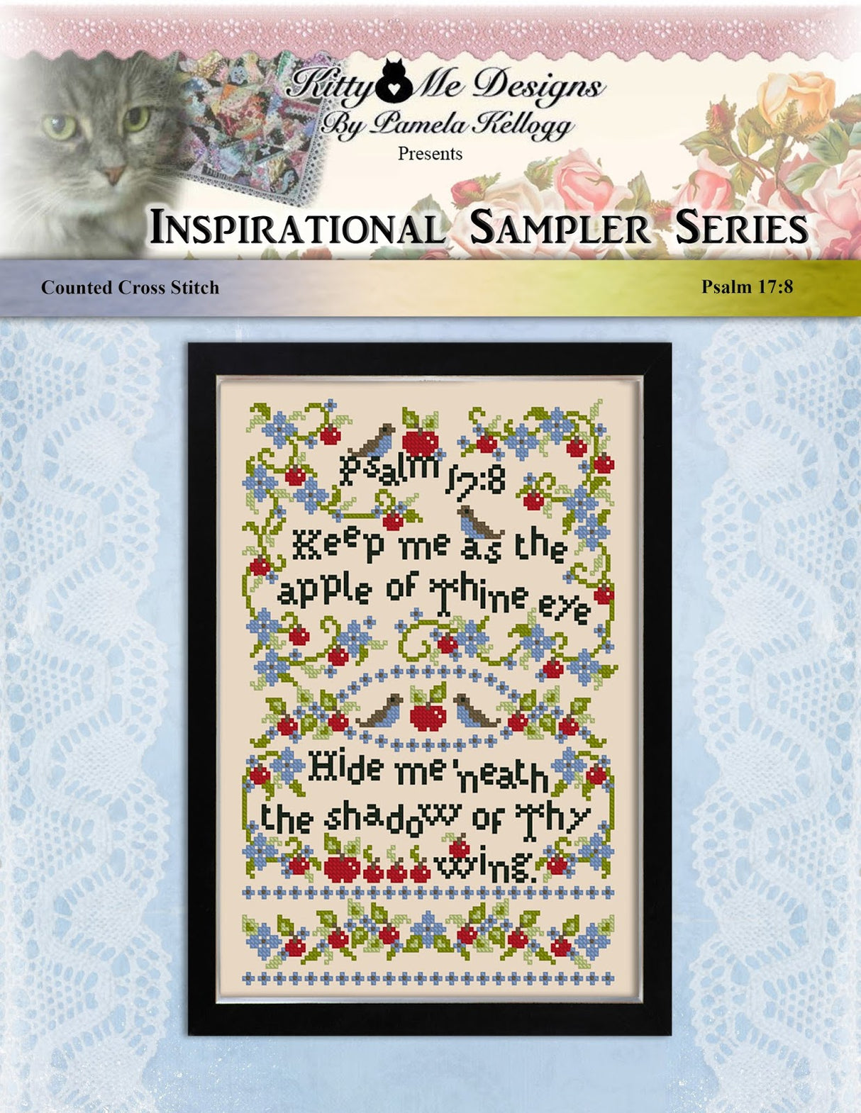 Keep Me As The Apple Of Thine Eye Cross Stitch Pattern