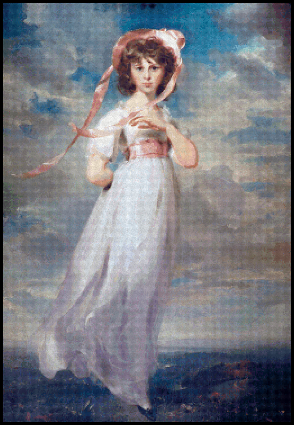 Pinkie Sir Thomas Lawrence Cross Stitch Pattern