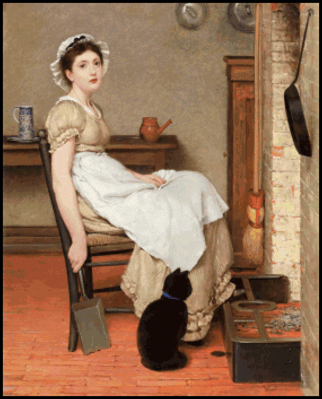 Her First Place G. D. Leslie Cross Stitch Pattern