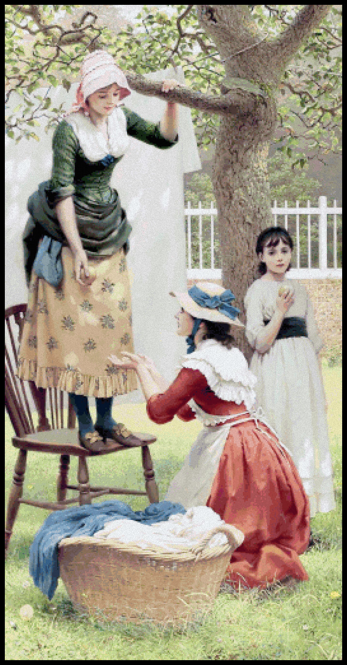 The Daughters of Eve G. D. Leslie Cross Stitch Pattern