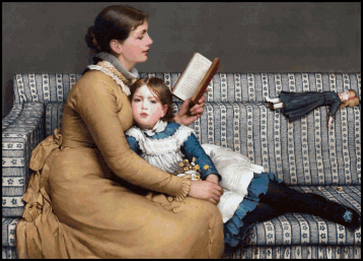 Alice in Wonderland G. D. Leslie Cross Stitch Pattern