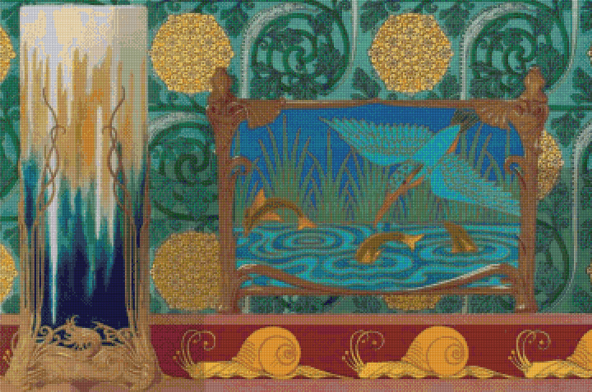 L Animal dans la Decoration Verneuil Cross Stitch Pattern