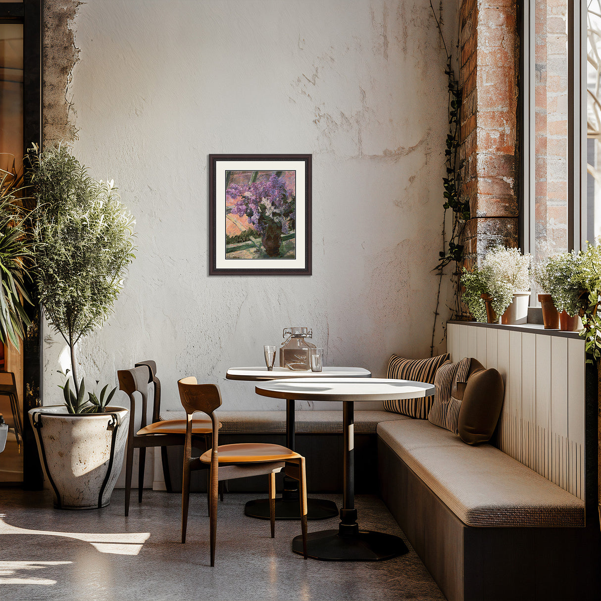 Lilacs in a Window Cassatt Cross Stitch Pattern