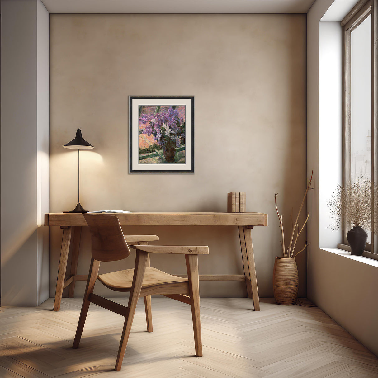 Lilacs in a Window Cassatt Cross Stitch Pattern