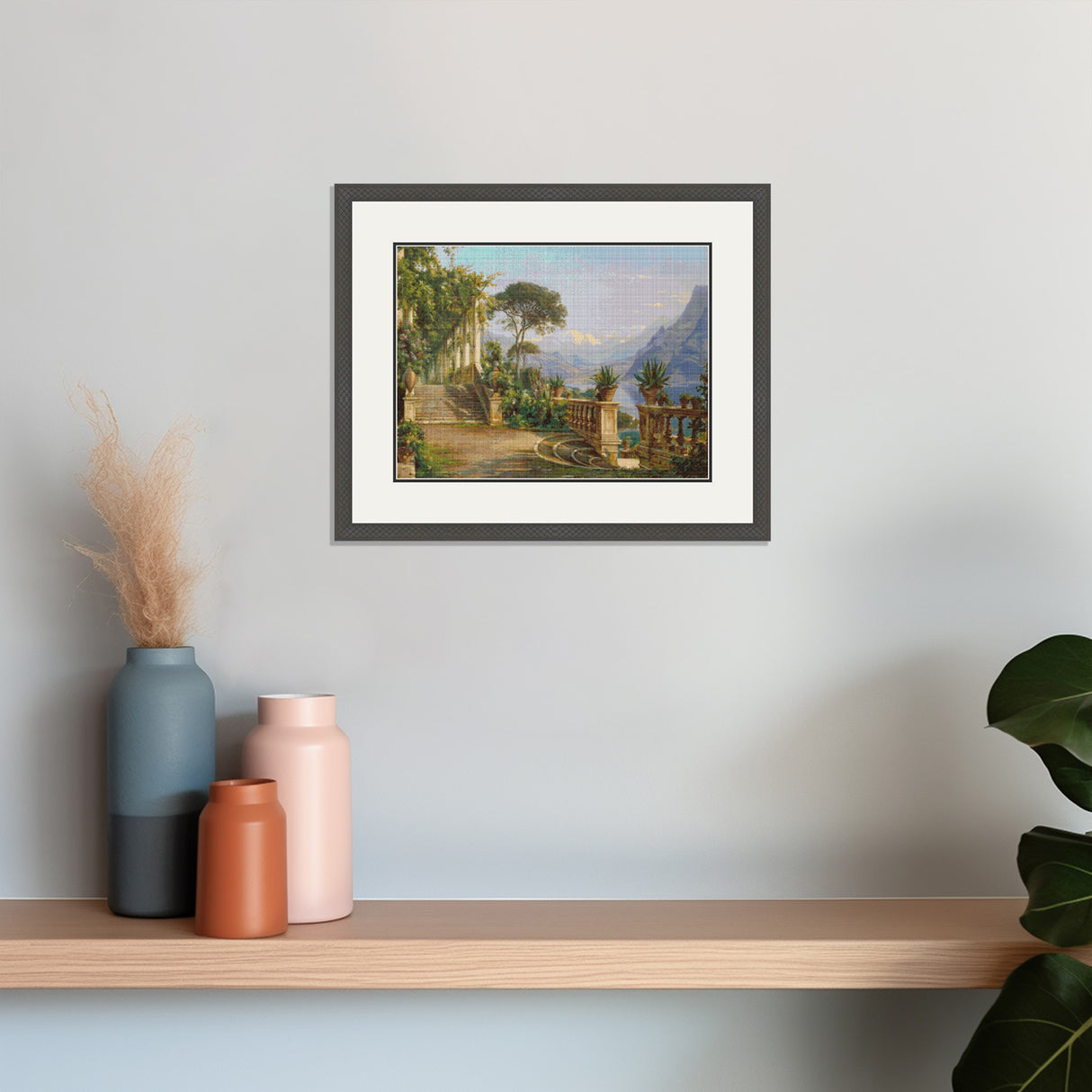 Lodge on Lake Como Aagaard Cross Stitch Pattern