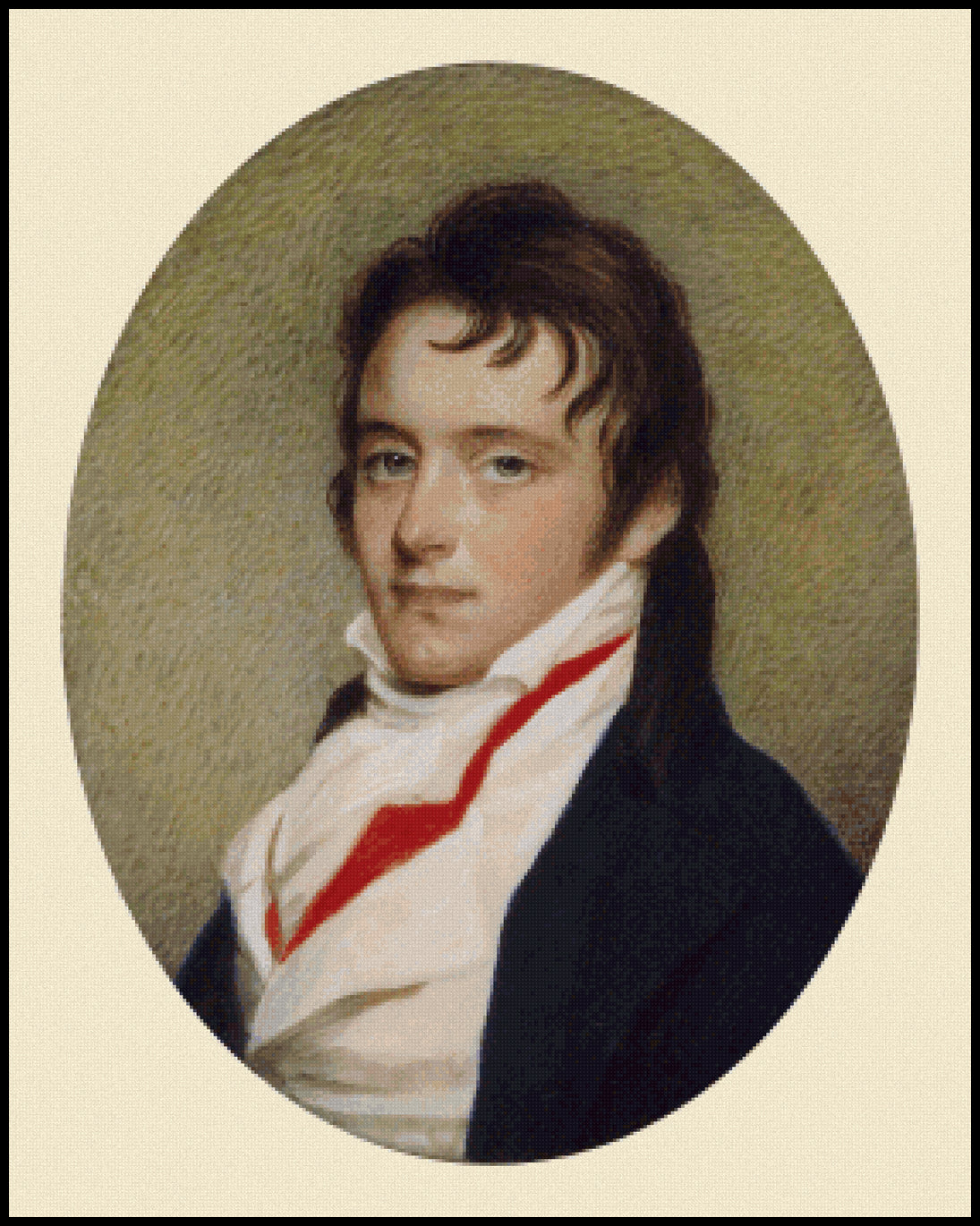 Thomas Pinckney Jr. Edward Green Malbone Cross Stitch Pattern