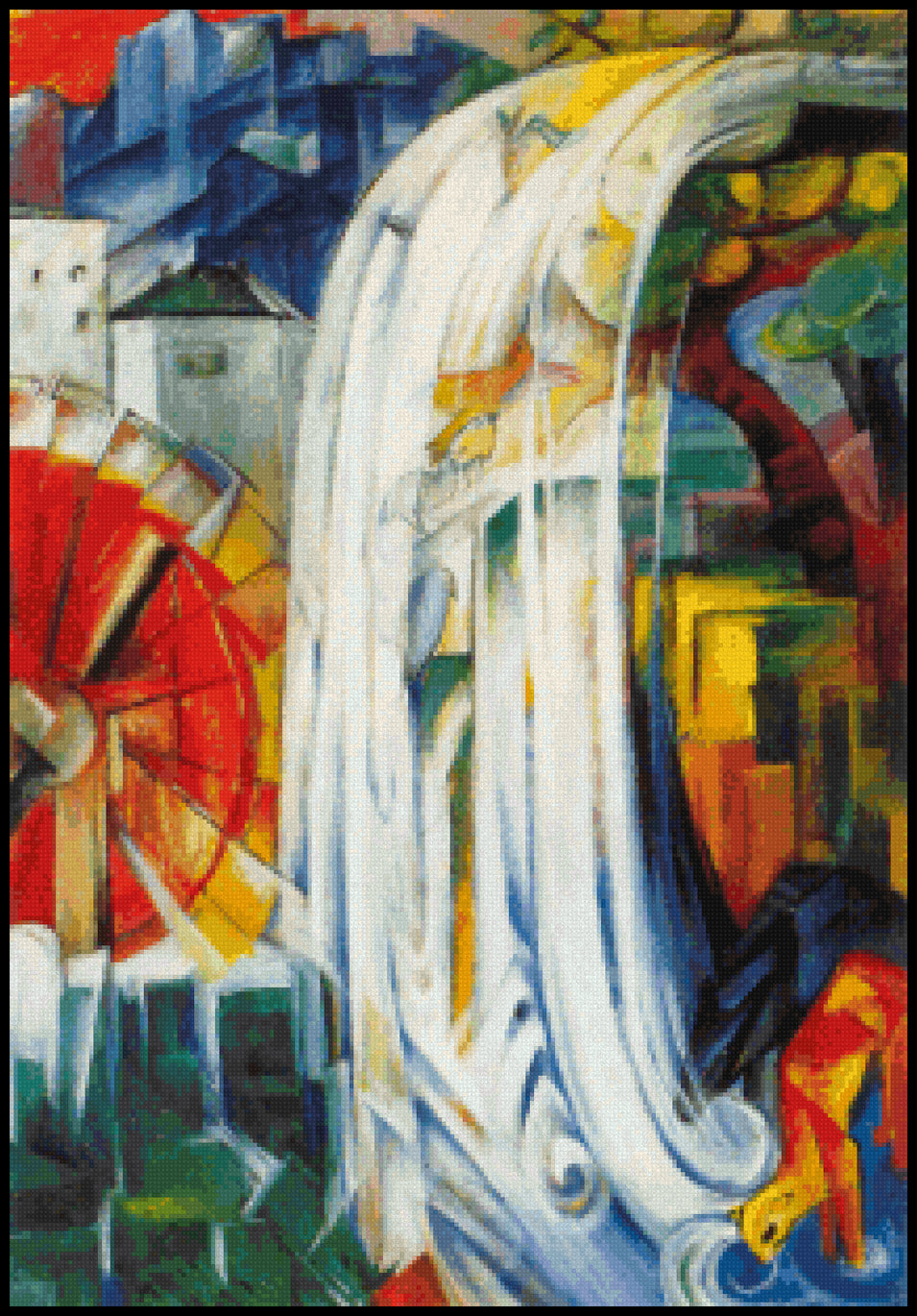The Bewitched Mill Franz Marc Cross Stitch Pattern