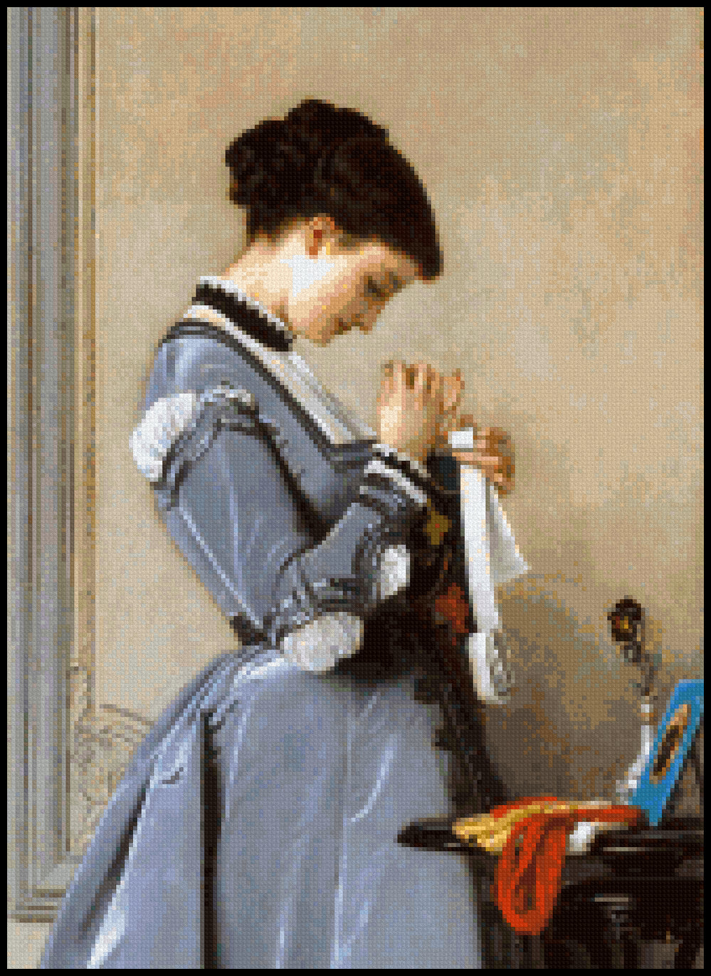 Penelope (detail) Charles-Francois Marchal Cross Stitch Pattern