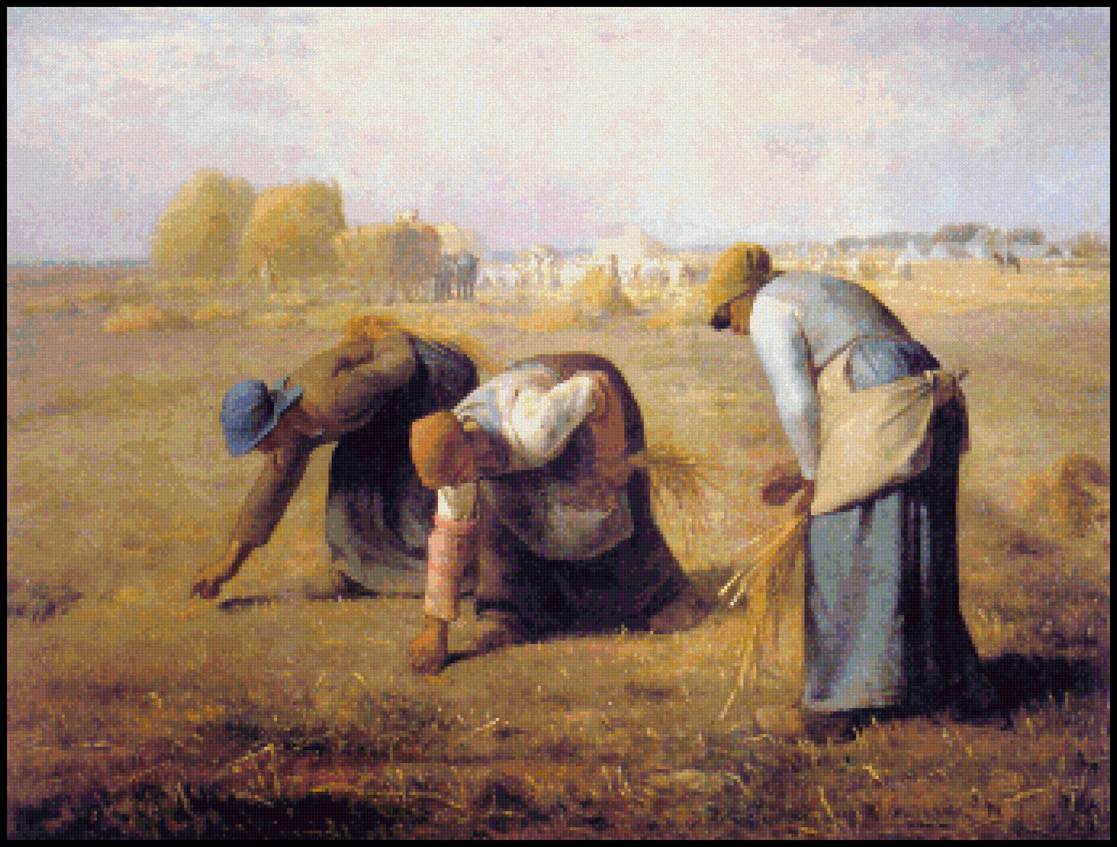 The Gleaners Jean-Francois Millet Cross Stitch Pattern – Craft