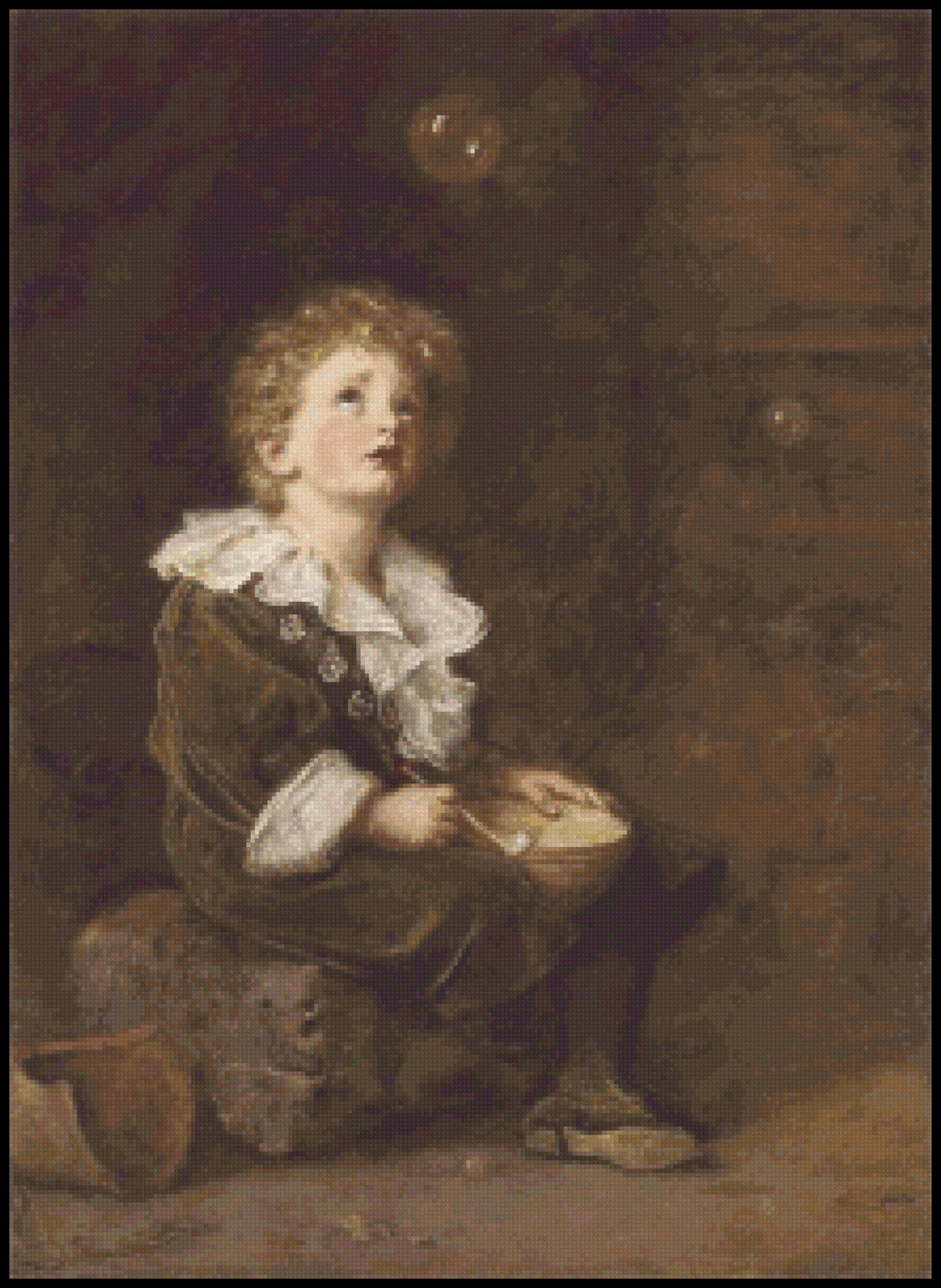 Bubbles John Everett Millais Cross Stitch Pattern