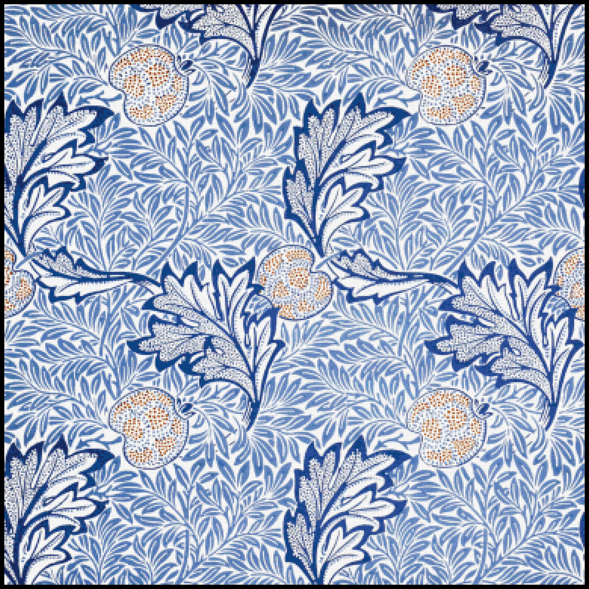 Apple Wallpaper William Morris Cross Stitch Pattern