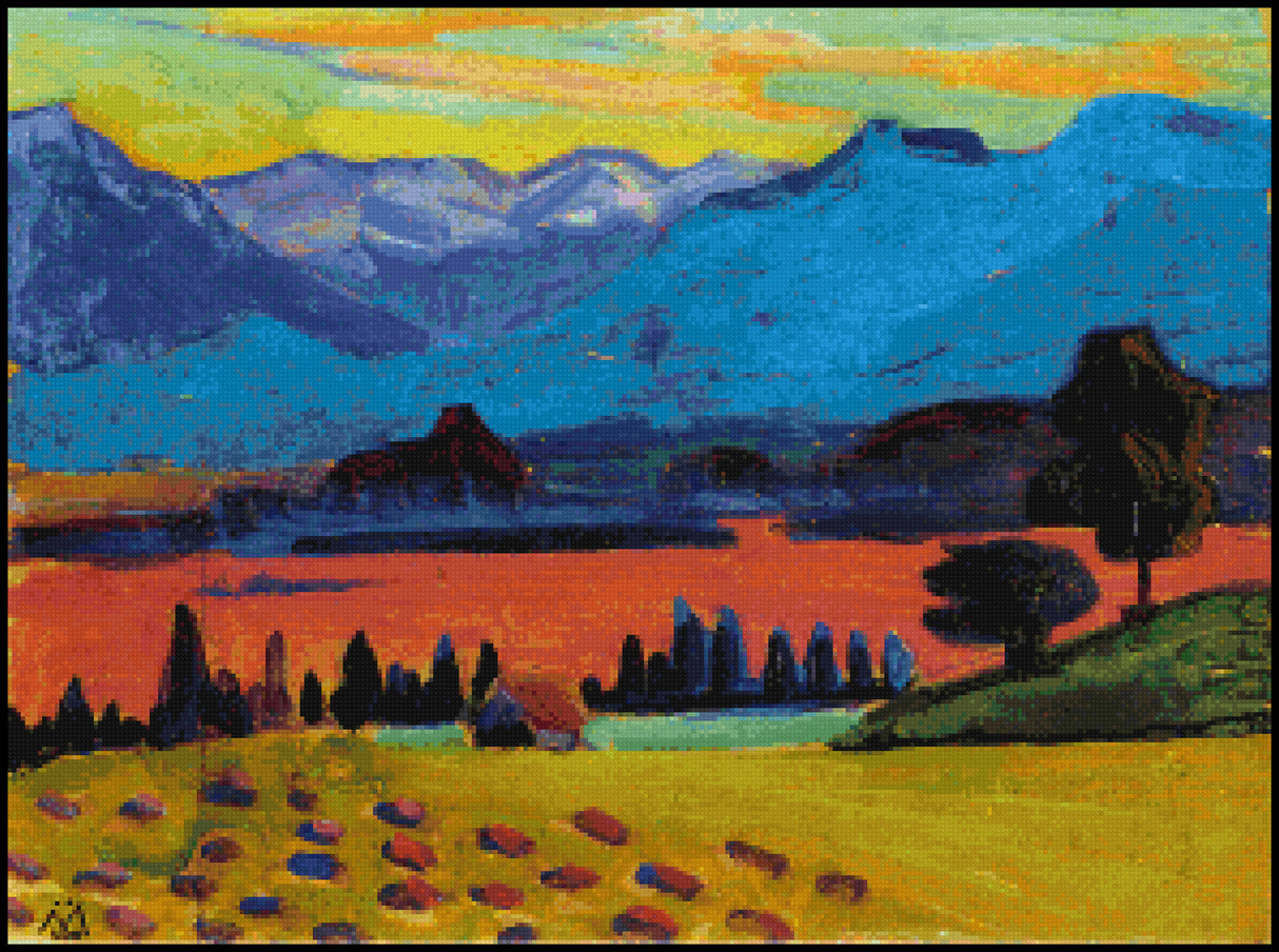 The Murnau Moors Gabriele Munter Cross Stitch Pattern