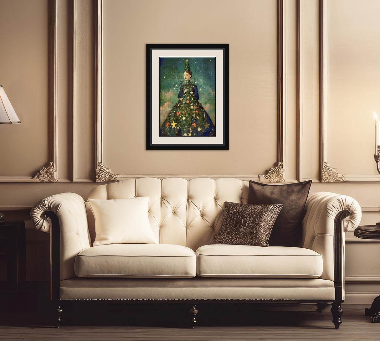 Magical Christmas Princess Cross Stitch Pattern