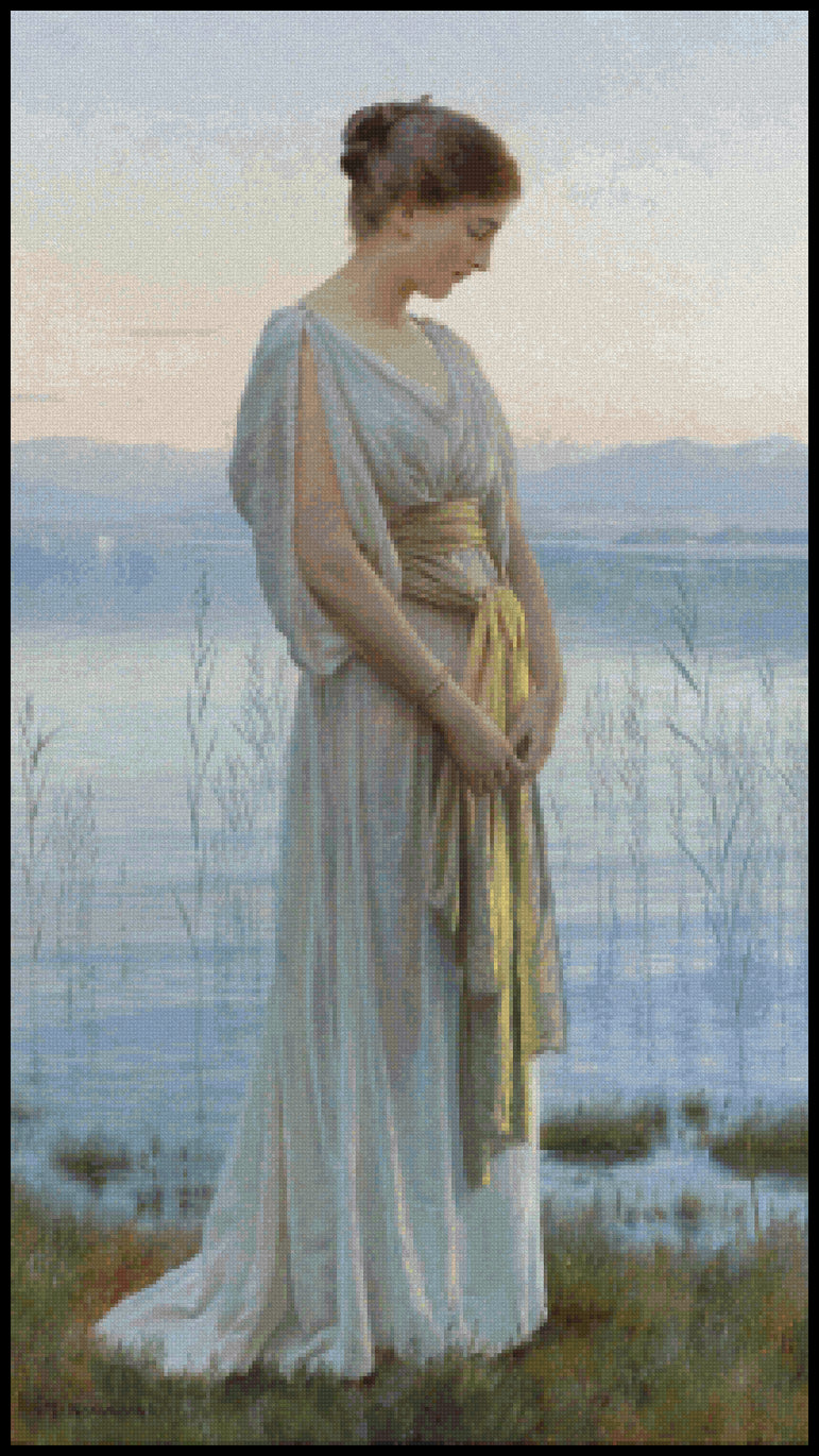 Evening by the Lake Max Nonnenbruch Cross Stitch Pattern