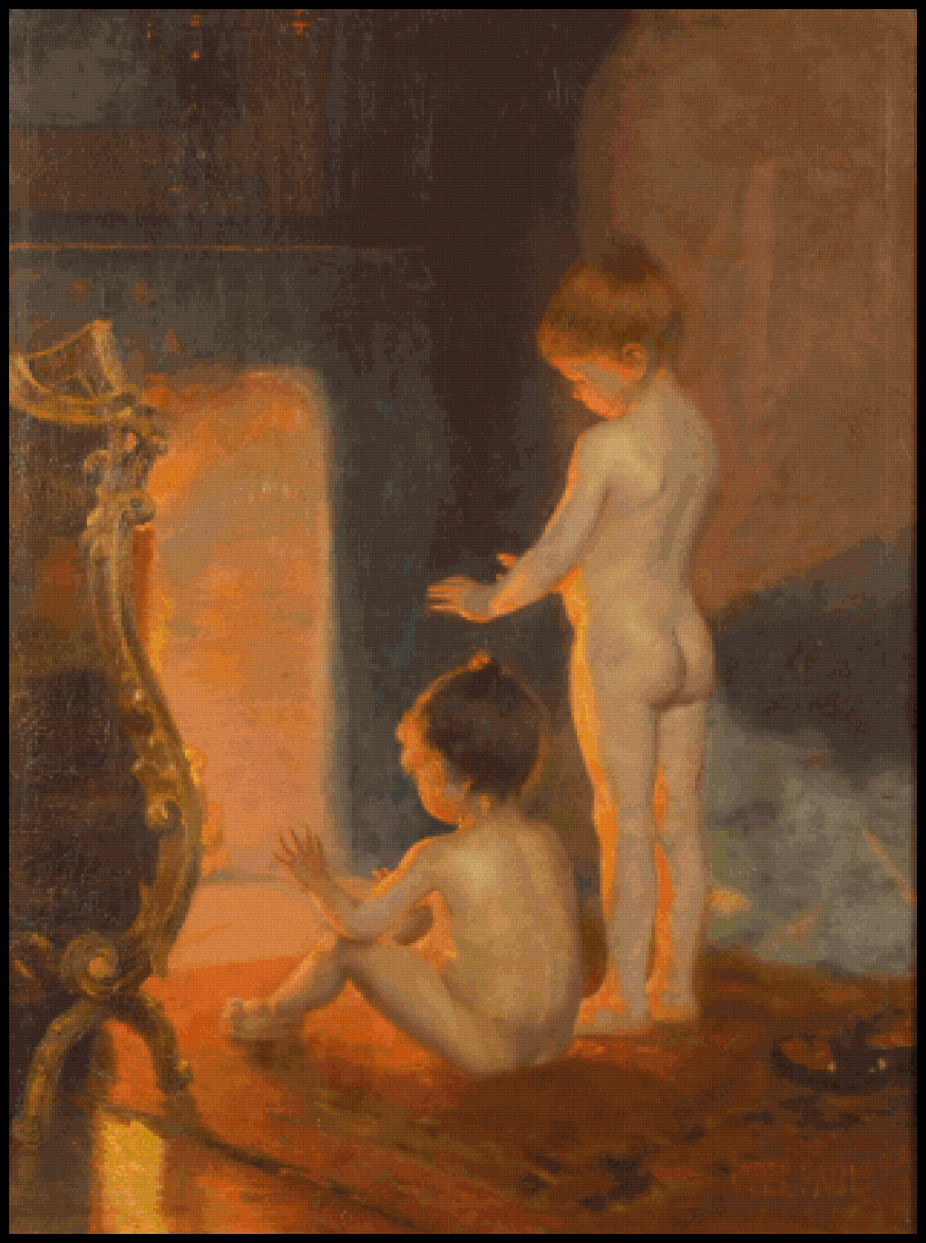 After the Bath Paul Peel Cross Stitch Pattern