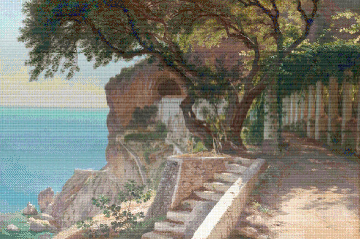 Pergola in Amalfi Aagaard Cross Stitch Pattern