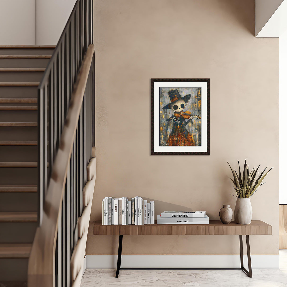 Phantom Skeleton Fiddler Cross Stitch Pattern