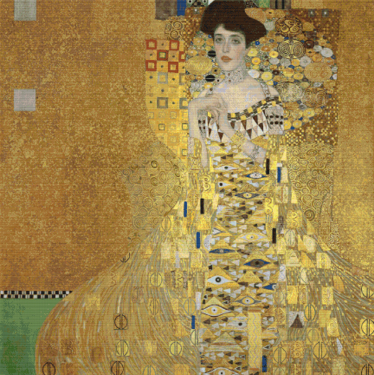 Portrait of Adele Bloch-Bauer I – Klimt Cross Stitch Pattern