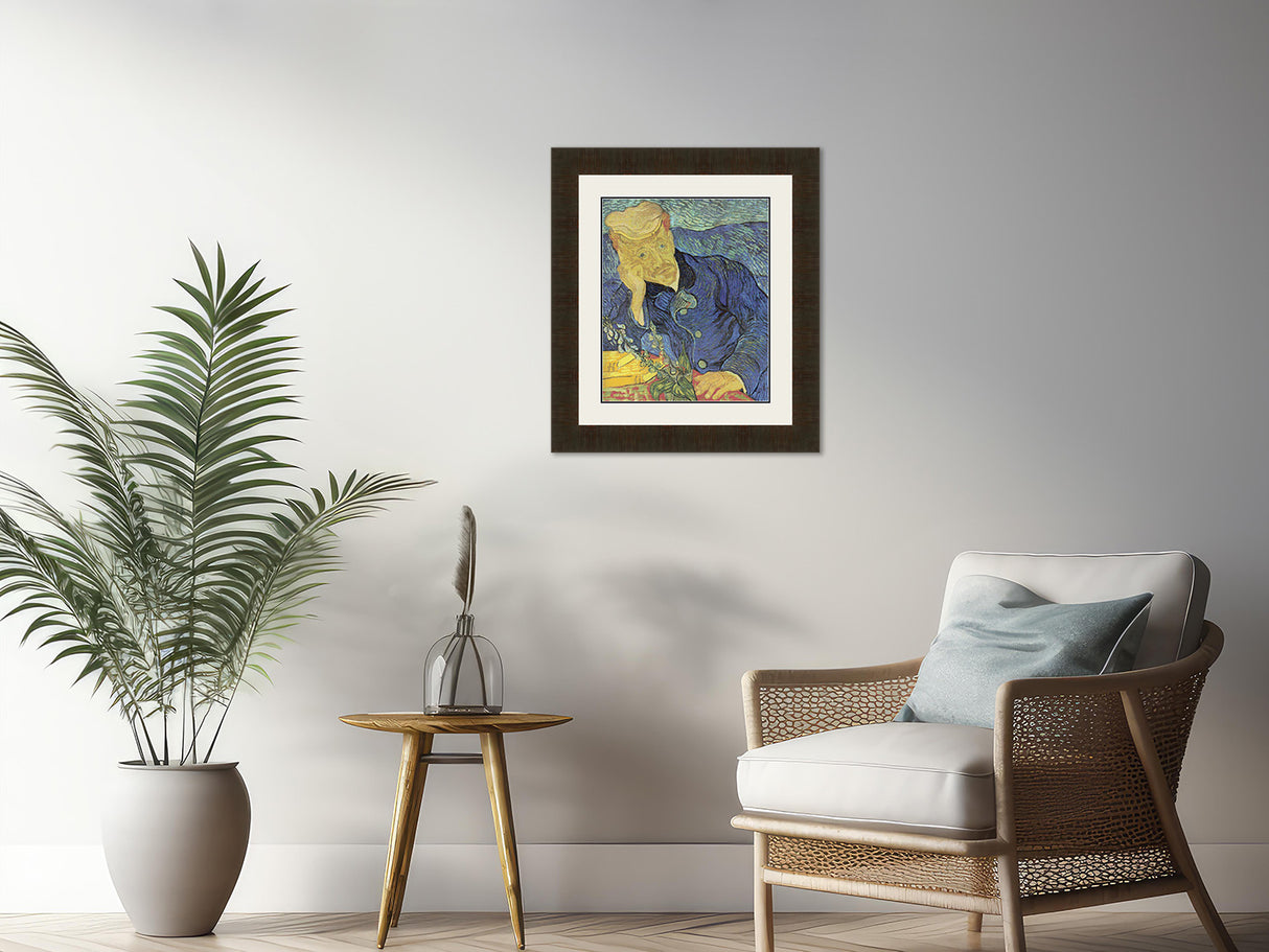 Portrait of Doctor Gachet van Gogh Cross Stitch Pattern