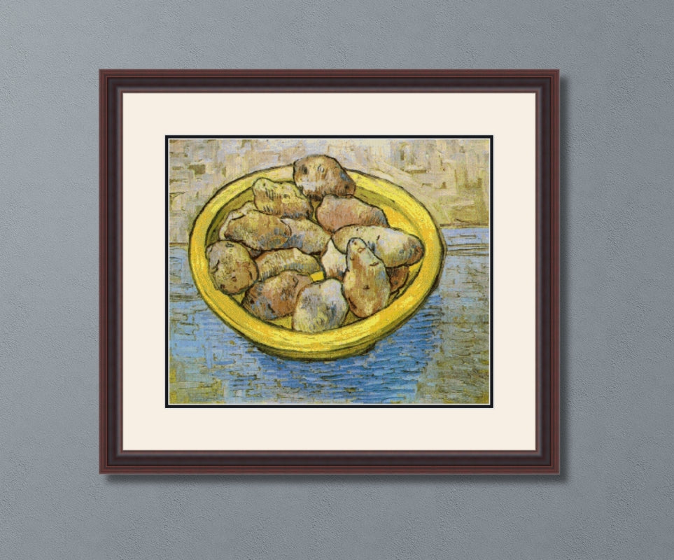Potatoes in a Yellow Dish – van Gogh Cross Stitch Pattern