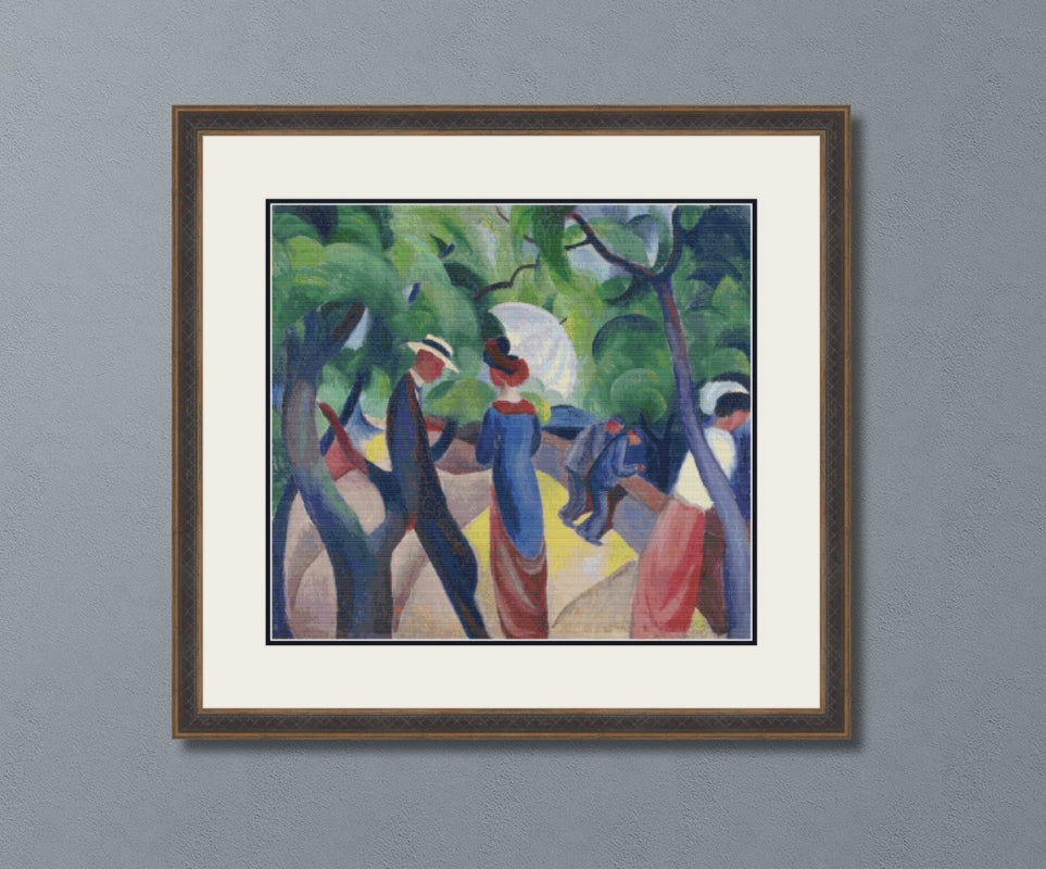 Promenade – Macke Cross Stitch Pattern
