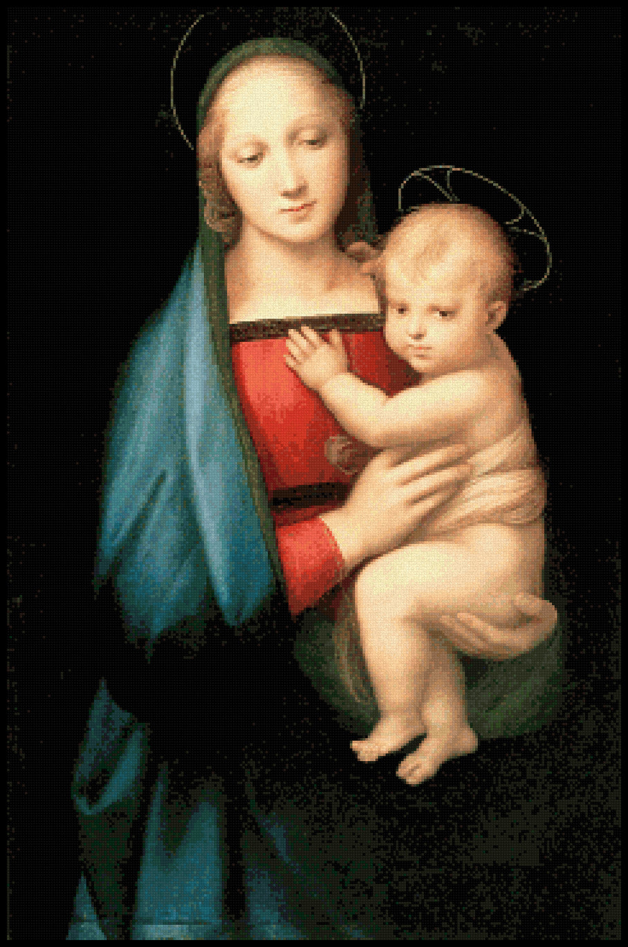 Madonna del Granduca Raphael Cross Stitch Pattern