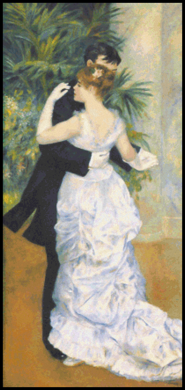 Dance in the City Pierre Auguste Renoir Cross Stitch Pattern