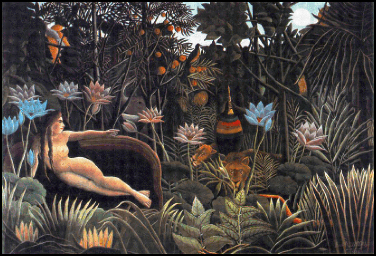 The Dream Henri Rousseau Cross Stitch Pattern