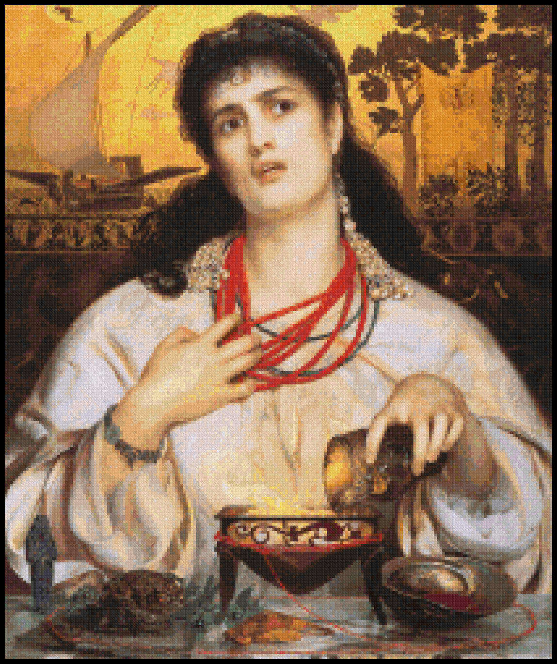 Medea Frederick Sandys Cross Stitch Pattern