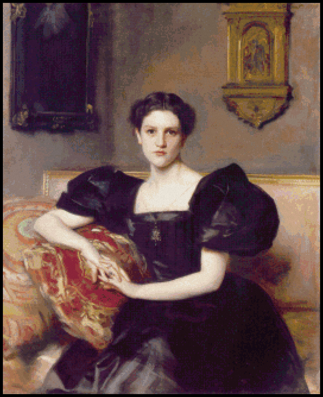 Elizabeth Winthrop Chanler John Singer Sargent Cross Stitch Pattern