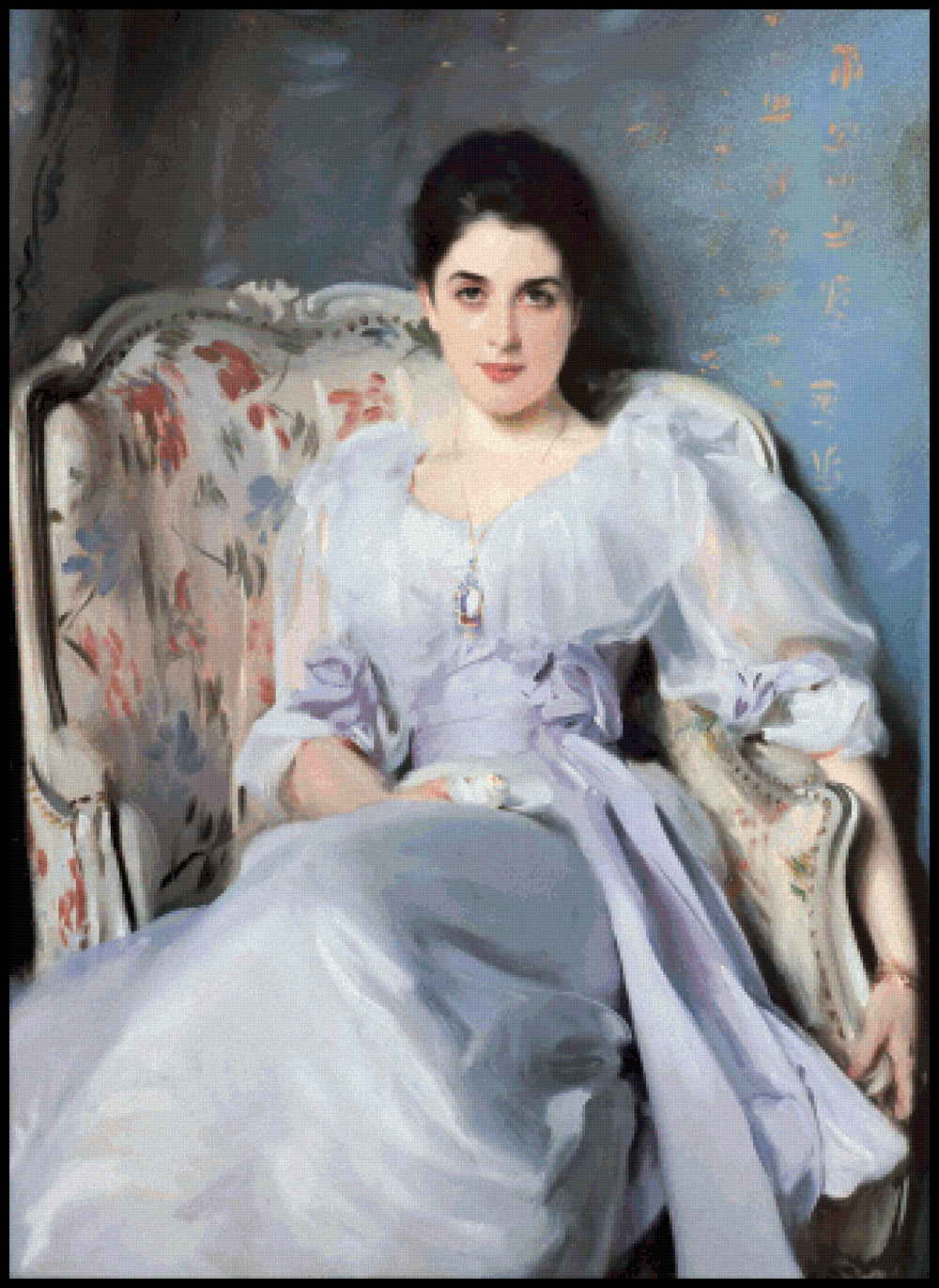 Lady Agnew of Lochnaw John Singer Sargent Cross Stitch Pattern