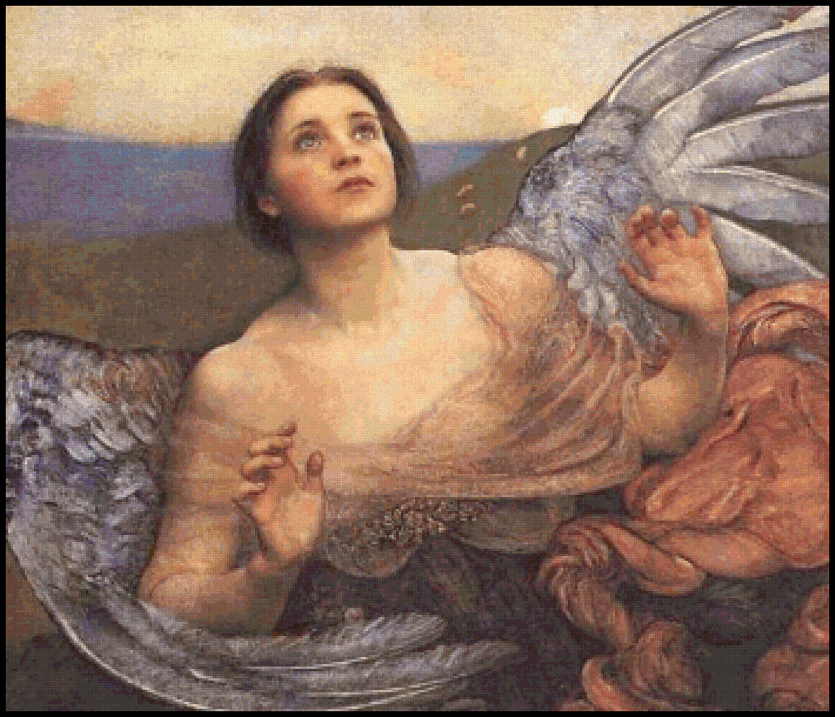 The Sense of Sight Annie Louise Swynnerton Cross Stitch Pattern