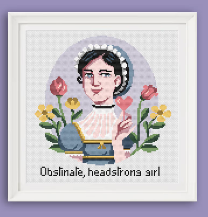 Jane Austen Cross Stitch Pattern