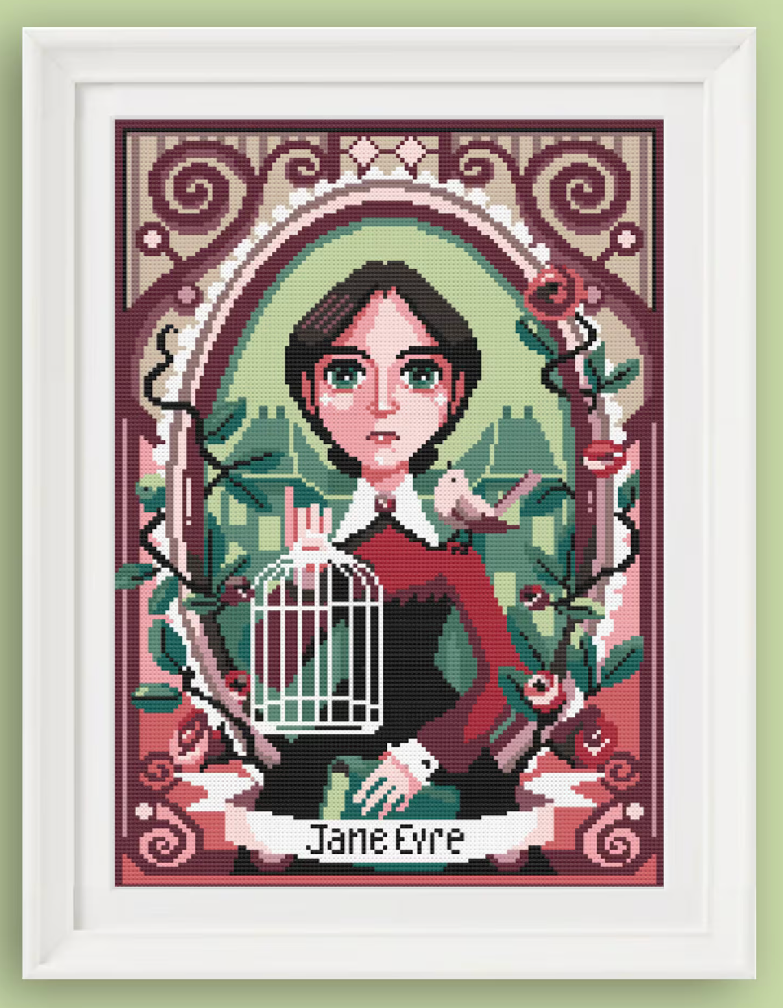 Jane Eyre (no bird) Cross Stitch Pattern